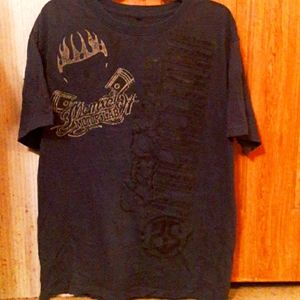 A blue south pole tshirt